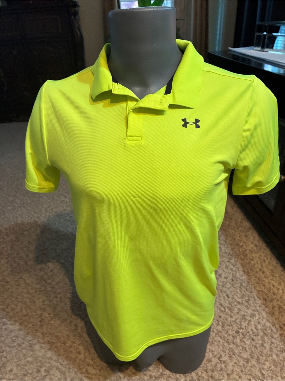 Under Armour Lime Green Performance Polo